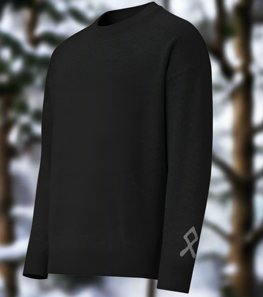 OATHFORGED: Othala (ᛟ) - Men's Relaxed fit knitted crew neck sweater
